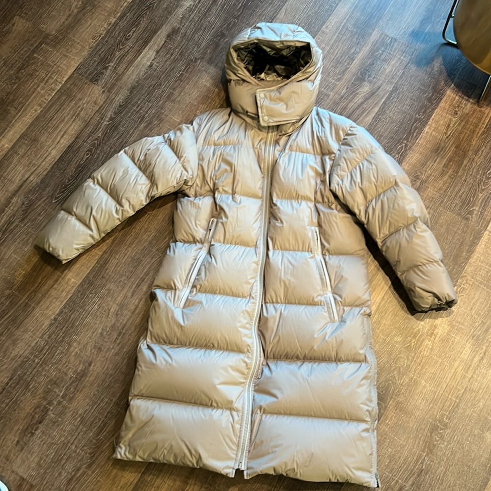 Jil Sander for Uniqlo down coat with hood